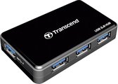 Transcend TS-HUB3K USB 3.2 Gen 1-hub 4 poorten Zwart