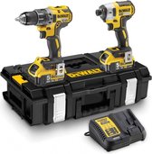 DeWalt DCK266P2 18V Li-Ion accu klopboor-/schroefmachine (DCD796) & slagschroevendraaier (DCF887) combiset (2x 5.0Ah accu) i