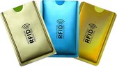 Couvertures de carte de crédit pour carte de débit RFID 3 pièces / Protecteurs de carte d'identité / Bloqueur RFID / Couvertures de protection RFID pour carte bancaire et carte de crédit NFC / Protecteur de carte bancaire RFID.