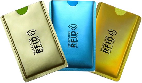 heelal gemakkelijk te kwetsen Buitengewoon RFID pinpas creditcard hoesjes 3 Stuks / ID kaart beschermers / RFID  Blocker / NFC... | bol.com