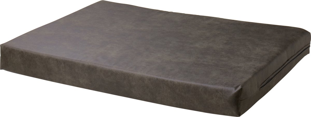 Lobbes-Hondenkussen-Pilotenleer-125x90x10-Orthopedisch-Bruin