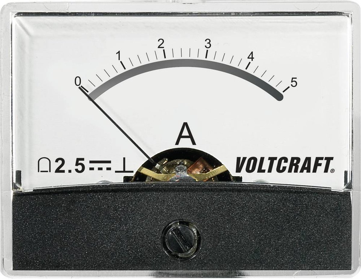 VOLTCRAFT AM-60X46/5A/DC Inbouwmeter AM-60X46/5A/DC 5 A Draaispoel