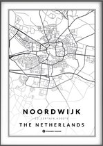 Citymap Noordwijk - Stadsposter 50x70