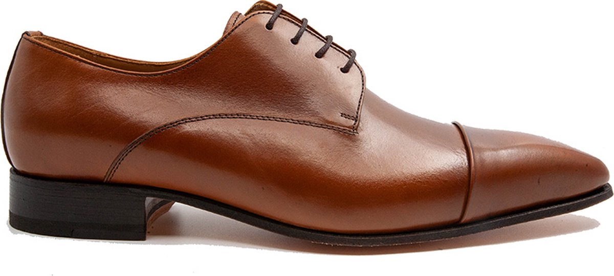 VanPalmen Nette schoenen - cognac - glad leer - topkwaliteit - maat 42,5