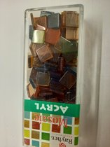 Rayher Mozaic Acryl transparant gemengde  1 x1 cm 205 stuks per doosje
