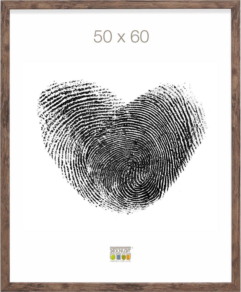 Deknudt Frames fotolijst S45RH3 - bruin - hout - 50x60 cm