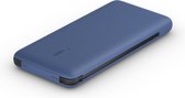 Belkin 10K PD Power Bank with integrated cables (USB-C and Lightning) - blauw