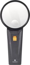 Vergrootglas Met LED-verlichting Vergrotingsfactor: 2 x, 4 x Lensgrootte: (Ø) 75 mm TOOLCRAFT Loeplamp