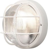 Oneiro’s Luxe wandlamp Mantova 18,5 cm E27 40W 230V wit - zwart - prikspot - zonne-energie - led buiten - lamp - solar – LED – tuinverlichting – tuin – zomer – verlichting – Solarlamp