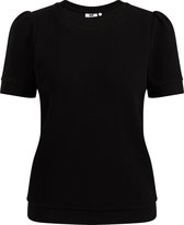 WE Fashion Dames sweat T-shirt met structuur