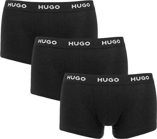 HUGO trunks (3-pack) - heren boxers kort - zwart - Maat: L