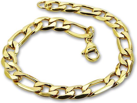 Montebello Armband Chiloe Gold - 316L Staal PVD - 7.5mm - 21cm