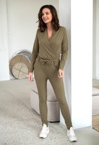 Groene Jumpsuit van Je m'appelle - Dames - Travelstof - Maat XL - 4 maten beschikbaar