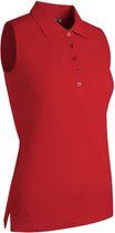 Dames Golf Polo - Glemuir Jenna Sleeveless - Rood - M