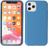 Coque iPhone 11 Pro - 2,0 mm d'épaisseur - Coque arrière Fashion - Coque en Siliconen - Bleu marine