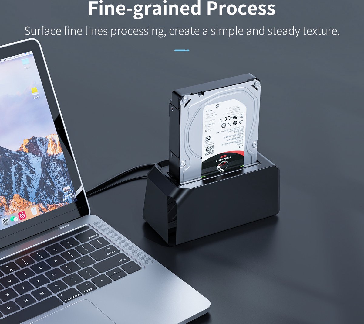 ORICO USB 3.0 docking station voor 2.5 of 3.5 inch harde schijf 5Gbps zwart