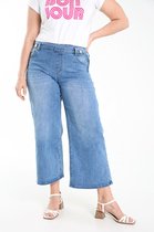 Paprika Dames Jeans Elodie met brede 7/8-broekspijpen - Broek - Maat 44