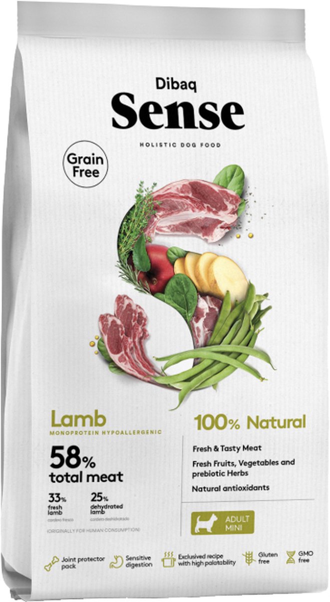 Dibaq Sense Hondenvoeding Dibaq sense - lamb mini 6kg