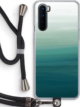 Case Company® - OnePlus Nord hoesje met Koord - Ocean - Telefoonhoesje met Zwart Koord - Bescherming aan alle Kanten en Over de Schermrand