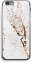 Case Company® - iPhone 6 / 6S hoesje - Goud marmer - Soft Cover Telefoonhoesje - Bescherming aan alle Kanten en Schermrand