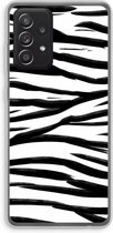 Case Company® - Samsung Galaxy A52s 5G hoesje - Zebra pattern - Soft Cover Telefoonhoesje - Bescherming aan alle Kanten en Schermrand
