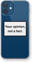Case Company® - iPhone 12 hoesje - Your opinion - Soft Cover Telefoonhoesje - Bescherming aan alle Kanten en Schermrand