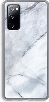 Case Company® - Samsung Galaxy S20 FE / S20 FE 5G hoesje - Witte marmer - Soft Cover Telefoonhoesje - Bescherming aan alle Kanten en Schermrand