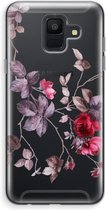 Case Company® - Samsung Galaxy A6 (2018) hoesje - Mooie bloemen - Soft Cover Telefoonhoesje - Bescherming aan alle Kanten en Schermrand