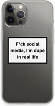 Case Company® - iPhone 13 Pro Max hoesje - I'm dope - Soft Cover Telefoonhoesje - Bescherming aan alle Kanten en Schermrand