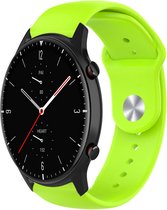 Siliconen Smartwatch bandje - Geschikt voor Strap-it Amazfit GTR 2 sport band - lichtgroen - GTR 2 - 22mm - Strap-it Horlogeband / Polsband / Armband