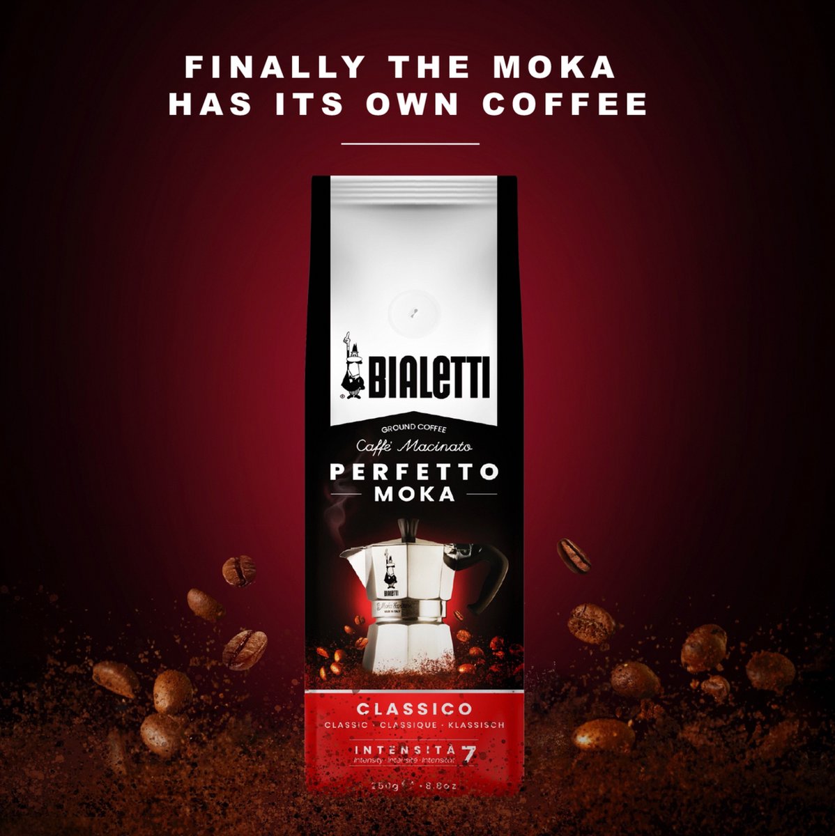 Bialetti Moka Classico gemalen koffie - 4 x 250 gram thumbnail 7
