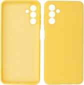 Samsung Galaxy A13 5G Hoesje - 2.0mm Dikke Fashion Telefoonhoesje Backcover - Siliconen Hoesje - Geel