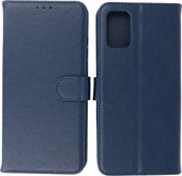 Hoesje Geschikt voor Samsung Galaxy A73 - Book Case Telefoonhoesje - Kaarthouder Portemonnee Hoesje - Wallet Cases - Navy