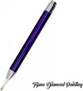 Diamond Painting pen met licht – LED lichtpen – Oplaadbare accu - Inc. USB kabel en opzetstuk- Blauw