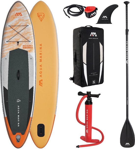 Aqua Marina Magma SUP Board Opblaasbaar 2021 - 1-Persoons + Kind - Complete Set - All-Around Advanced SUP - Beginners - 340CM