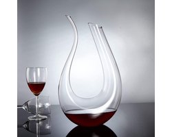 Decantino® - Chique Decanteer & Wijn Karaf - Incl. Cadeauverpakking - 1,5L - Handgeblazen Kristalglas - Cadeautje voor hem & haar voor Moederdag, Vaderdag, Kerst en Valentijnsdag Decantino® - Chique Decanteer & Wijn Karaf - Incl. Cadeauverpakking - 1,5L - Handgeblazen Kristalglas - Cadeautje voor hem & haar voor Moederdag, Vaderdag, Kerst en Valentijnsdag