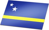 Set van 2 vlagstickers - Curaçao - Stickers - 12 x 18 cm