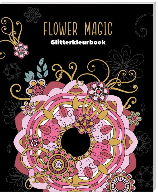 Glitterkleurboek - Flower Magic