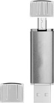 OTG Flash Drive met USB 2.0 en micro-USB type - Voor Android Smartphones - 32GB - Zilver