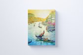 Schilderij Venetië op 300 g/m2 100% canvas gedrukt/ 60 x 80 cm/  18 mm houten canvas frame / 4/0 full colour gedrukt / zeer hoge kwaliteit canvas schilderij / Met ophangsysteem