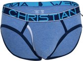 Andrew Christian Fly Slip Athletic Blue - Maat M - Heren ondergoed - Mannen Slip
