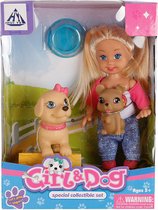 Hondjes met Cute Girl 10cm