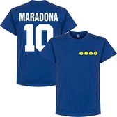 Boca Juniors D10S Stars Maradona 10 T-Shirt - Blauw - L