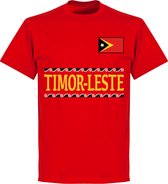 Oost Timor Team T-Shirt - Rood - XXL