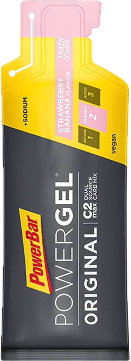 PowerBar PowerGel Original Strawberry-Banana 24x41g — afbeelding 2