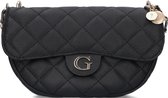 Guess Gillian Crossbody Flap Dames Crossbodytas - Zwart