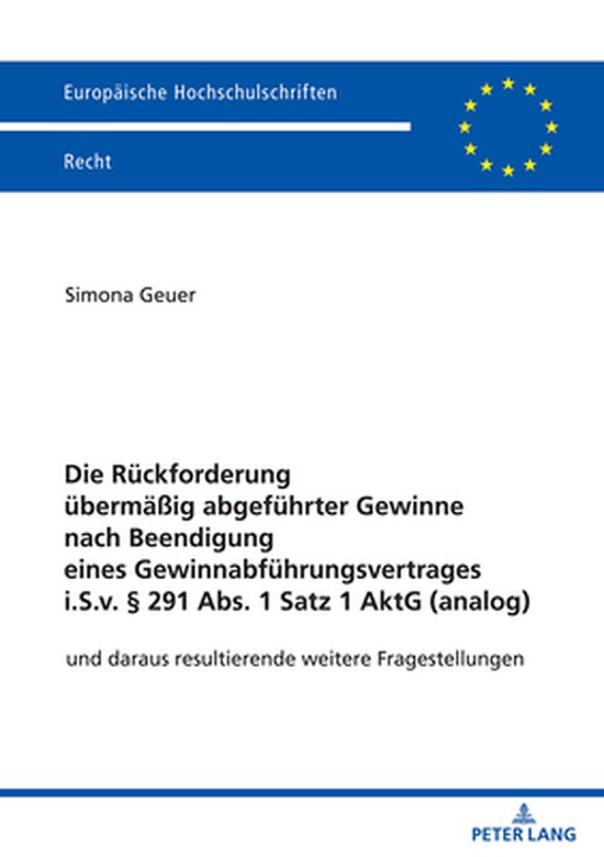 Europaeische Hochschulschriften Recht 6287 - Die Rueckforder ... - cover