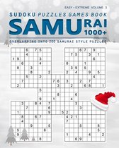 Samurai Sudoku Puzzle Levels Easy to Extreme: Variety Samurai Games Brain Health 1000 Puzzle Book Overlapping into 200 Samurai Style Puzzles Book for