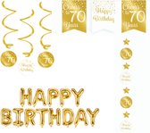Verjaardagspakket goud 70 jaar