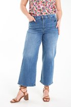 Paprika Dames Jeans Elodie met brede 7/8-broekspijpen - Broek - Maat 48